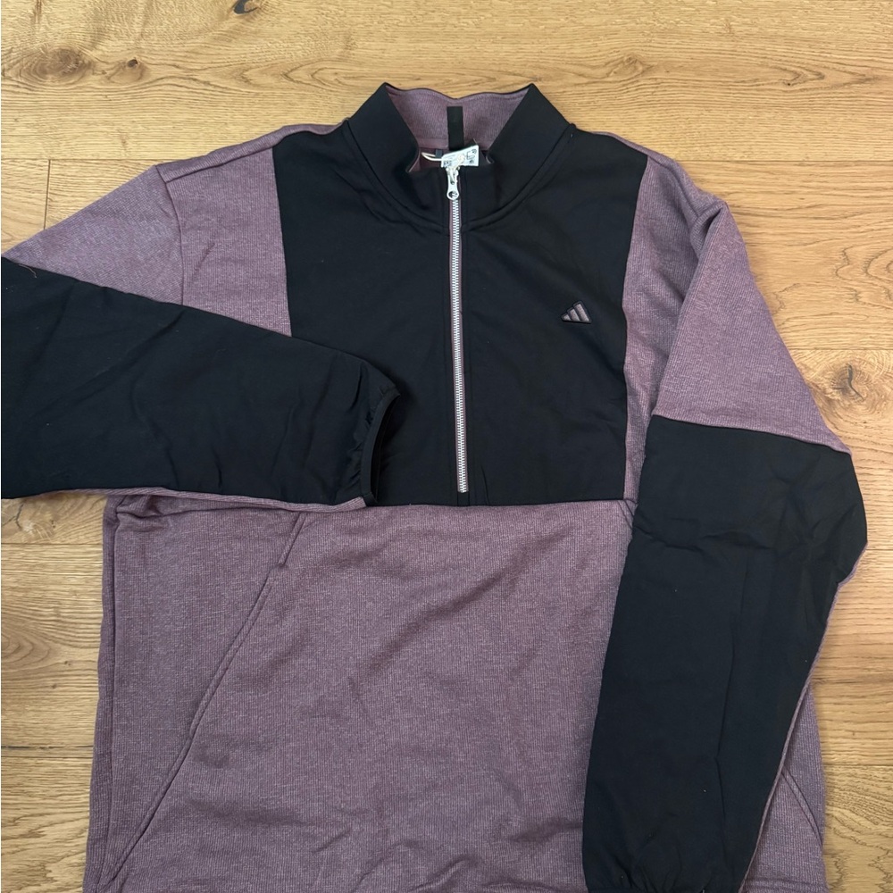 Adidas Men's Go-To DWR Hybrid 1/2 Zip Golf Pullover Light Purple Size XL